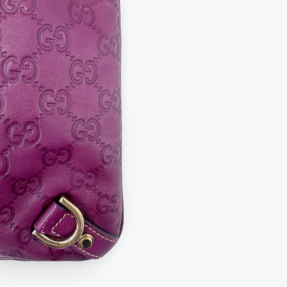 Gucci Magenta Purple Guccisima GG Signature Abbey D Ring Crossbody Messenger Bag - Picture 13 of 16